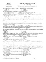 Đề thi thử đại học, cao đẳng môn hóa học có đáp án - Mã đề 010 potx