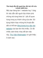 Thủ thuật dẫn dắt người đọc đến bài viết trên website nhiều hơn pot