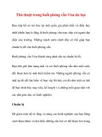 Thủ thuật trong buổi phỏng vấn Visa du học doc