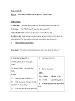 Giáo án hóa học lớp 9 - Tiết 22 pps