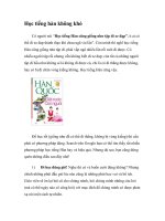 Học tiếng hàn không khó doc