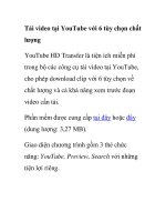 Tải video tại YouTube với 6 tùy chọn chất lượng YouTube HD ppsx