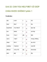 Unit 22: CAN YOU HELP ME? ppt