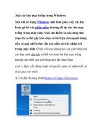 Xóa các thư mục trống trong Windows pdf