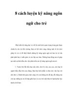 8 cách luyện kỹ năng ngôn ngữ cho trẻ doc