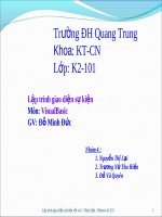 Báo cáo: Lập trình giao diện sự kiện docx