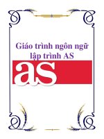 Giáo trình ngôn ngữ lập trình AS pdf