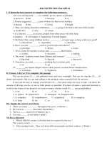 ĐỀ  ÔN TIẾNG ANH THI TUYỂN SINH VÀO LỚP 10 Đ23