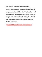 Các công cụ phân tích từ khoá (phần 2) pot