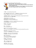 Một số từ, cụm từ chỉ Thời gian không thể xác định