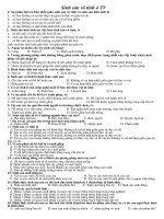 Bài tập trắc nghiệm sinh 12- Sinh sản vô tính ở TV docx