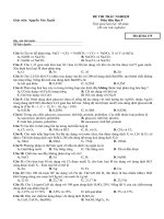 De thi 40 cau trac nghiem hoa 9