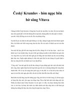 Český Krumlov - hòn ngọc bên bờ sông Vltava potx