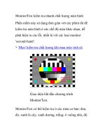 MonitorTest kiểm tra nhanh chất lượng màn hình pptx