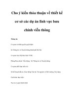 Cho ý kiến thỏa thuận về thiết kế cơ sở các dự án lĩnh vực bưu chính viễn thôn ppsx