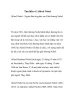 Tìm hiểu về Alfred Nobel Alfred Nobel pptx