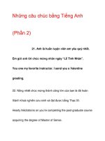 Những câu chúc bằng Tiếng Anh (Phần 2) ppt