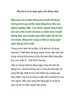 Tiếp thị số và sử dụng ngân sách thông minh docx