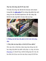 Mẹo hay khi nâng cấp RAM máy tính pdf