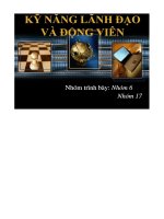 kỹ năng lãnh đạo và động viên