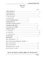 Xây dựng và quản lý dự án: Dự ân sxaay dựng và phát triển các tổ sản xuất pps