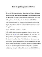 Giới thiệu tổng quát về XFCE pps