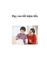Dạy con tiết kiệm tiền pptx