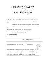LUYỆN TẬP DÂY VÀ KHOẢNG CÁCH ppt