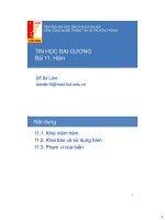 TIN HỌC ĐẠI CƯƠNG - Bài 11: Hàm potx