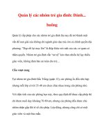 Quản lý các nhóm trẻ gia đình: Đành... buông docx