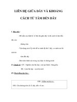 LIÊN HỆ GIỮA DÂY VÀ KHOẢNG CÁCH TỪ TÂM ĐẾN DÂY potx