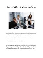5 nguyên tắc xây dựng quyền lực ppt