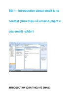 Bài 1 - Introduction about email & its context pot