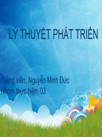 Báo cáo: Các nghiên cứu mới của trường phái hiện đại hóa doc