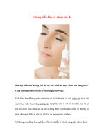 Những hiểu lầm về chăm sóc da pdf
