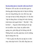 Dọn dẹp những tập tin 