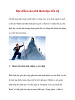 Đặc điểm của nhà lãnh đạo tiến bộ pdf