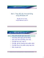 Bài 5. Thay đổi cấu hình hệ thống trong Windows XP pdf