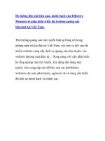 Đo lường độc giả hiệu quả, minh bạch của Effective Measure sẽ giúp phát triển thị trường quảng cáo Internet tại Việt Nam. potx