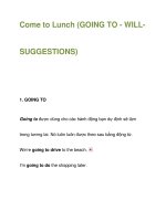Come to Lunch (GOING TO - WILL- SUGGESTIONS) ppsx