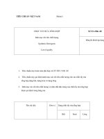 TIÊU CHUẨN VIỆT NAM Nhóm I CHẤT TẨY RỬA TỔNG HỢP Dnh mục chỉ tiêu chất ppt