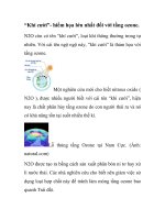 “Khí cười”- hiểm họa lớn nhất đối với tầng ozone. potx