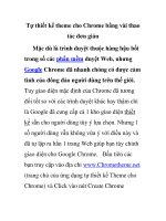 Tự thiết kế theme cho Chrome bằng vài thao tác đơn giản potx