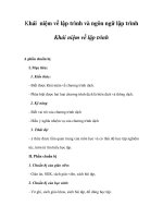 Khái niệm về lập trình và ngôn ngữ lập trình pptx