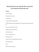 Cấp phép khai thác nước dưới đất (đối với công trình có lưu lượng dưới 200m3/ngày đêm) ppt