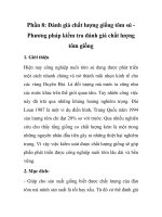 Phần 8: Đánh giá chất lượng giống tôm sú doc