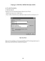 Thống kê hóa học và tin học trong hóa học - Phần II - Chương 2 doc