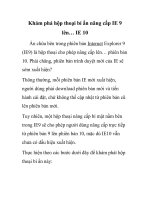 Khám phá hộp thoại bí ẩn nâng cấp IE 9 lên… IE 10 pptx