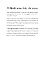 12 bí mật phong thủy của gương Gương nếu được sử dụng đúng cách sẽ là doc