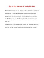 Học tư duy sáng tạo để hạnh phúc hơn docx